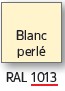 Encadrement blanc perlé 2 RAL 1013