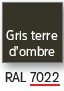 Encadrement Gris terre d'ombre 2 RAL 7022