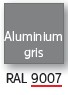 Tablier aluminium gris (2) RAL 9007